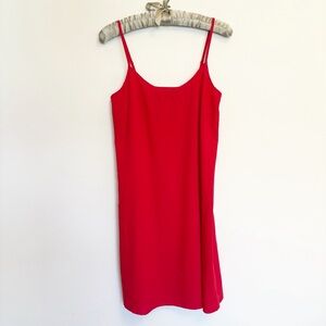 Gabrielle Union Red Mini Slip Dress Model Off Duty size xs